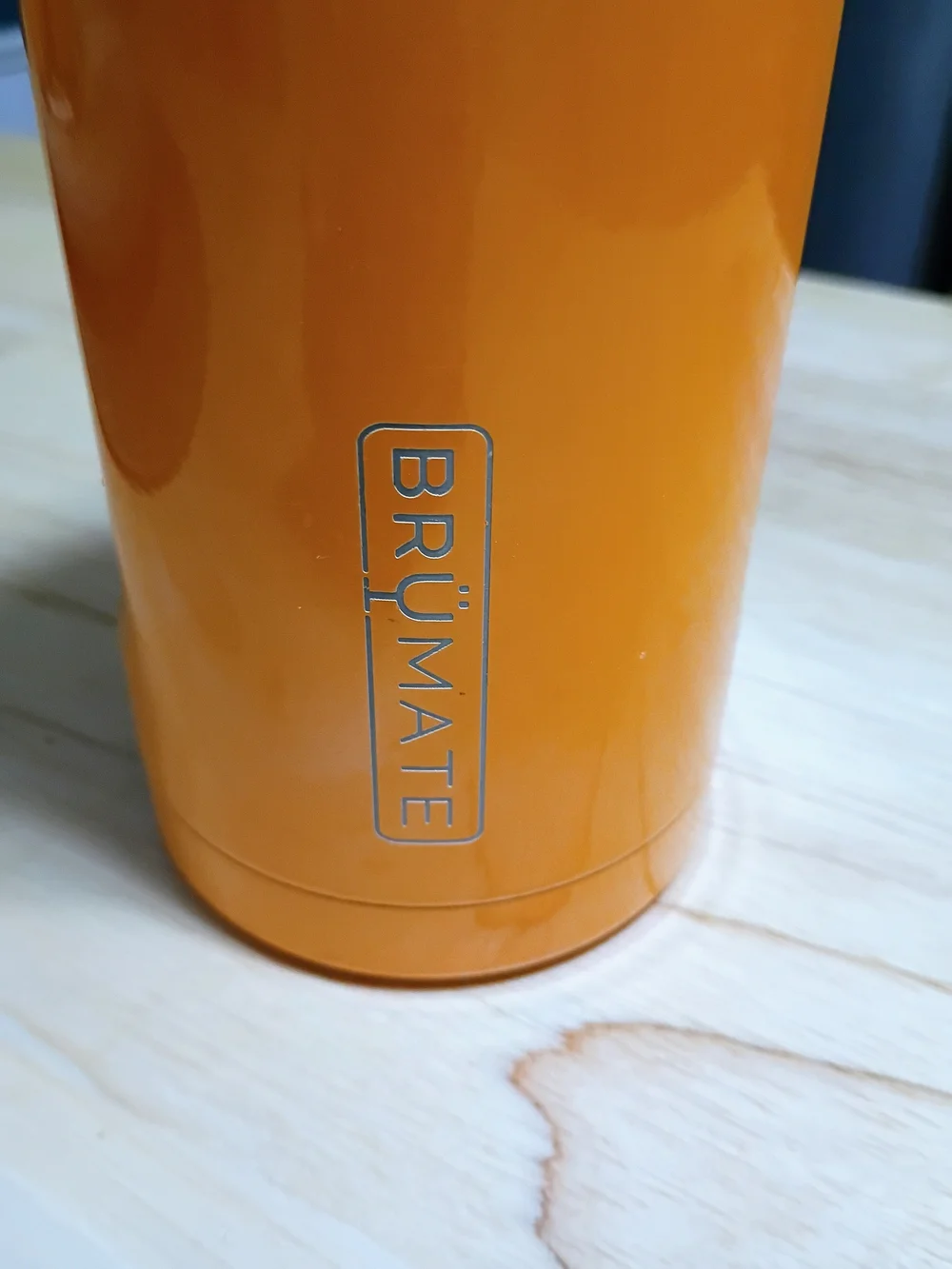 BRUMATE Orange Insulated Tumbler with Clear Lid